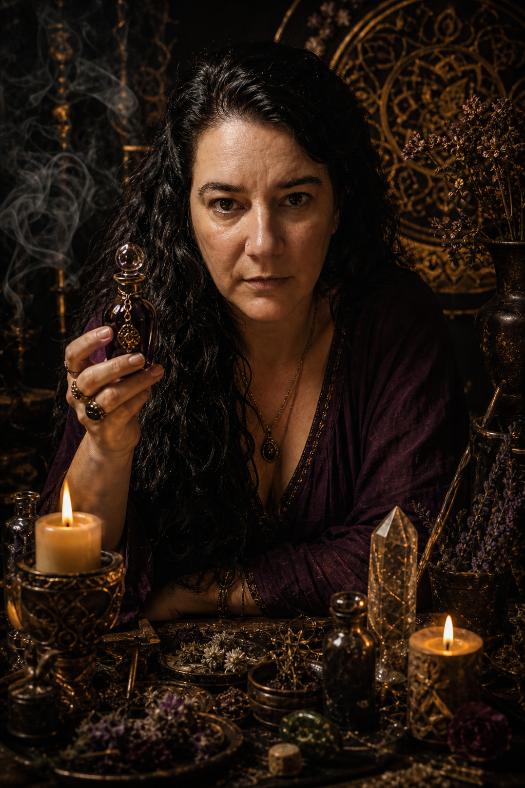 Retrato de Márcia, perfumista mística